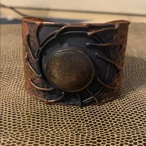 Vintage Brutalist Copper Bracelet